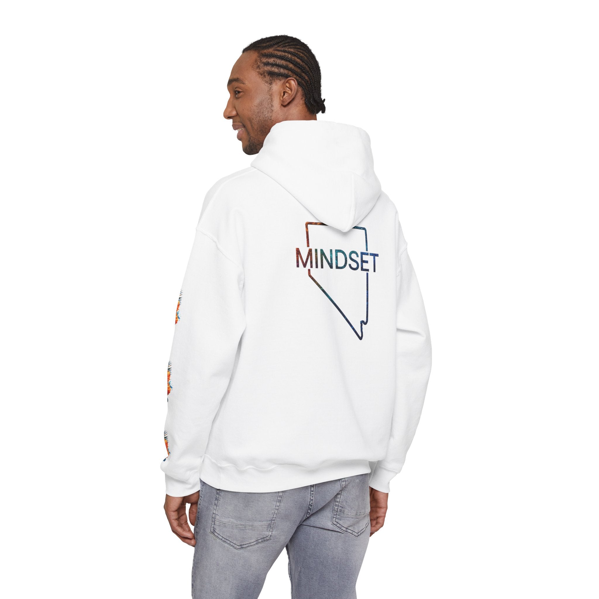 Tiff-Mindset Nevada Floral Hoodie — ‘Dream Believe’ Graphic Pullover