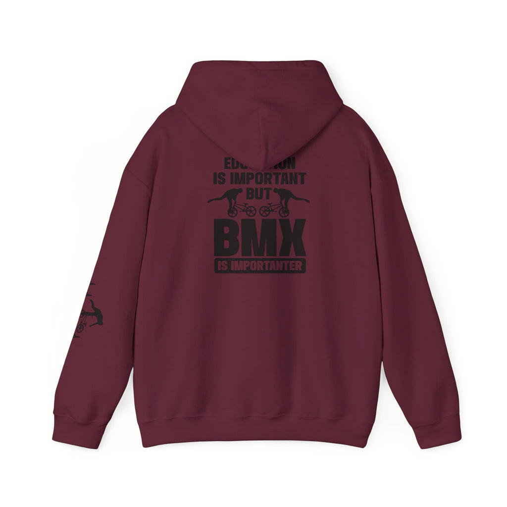 Rad-BMX Is Importanter Hoodie — Funny BMX Rider Sweatshirt