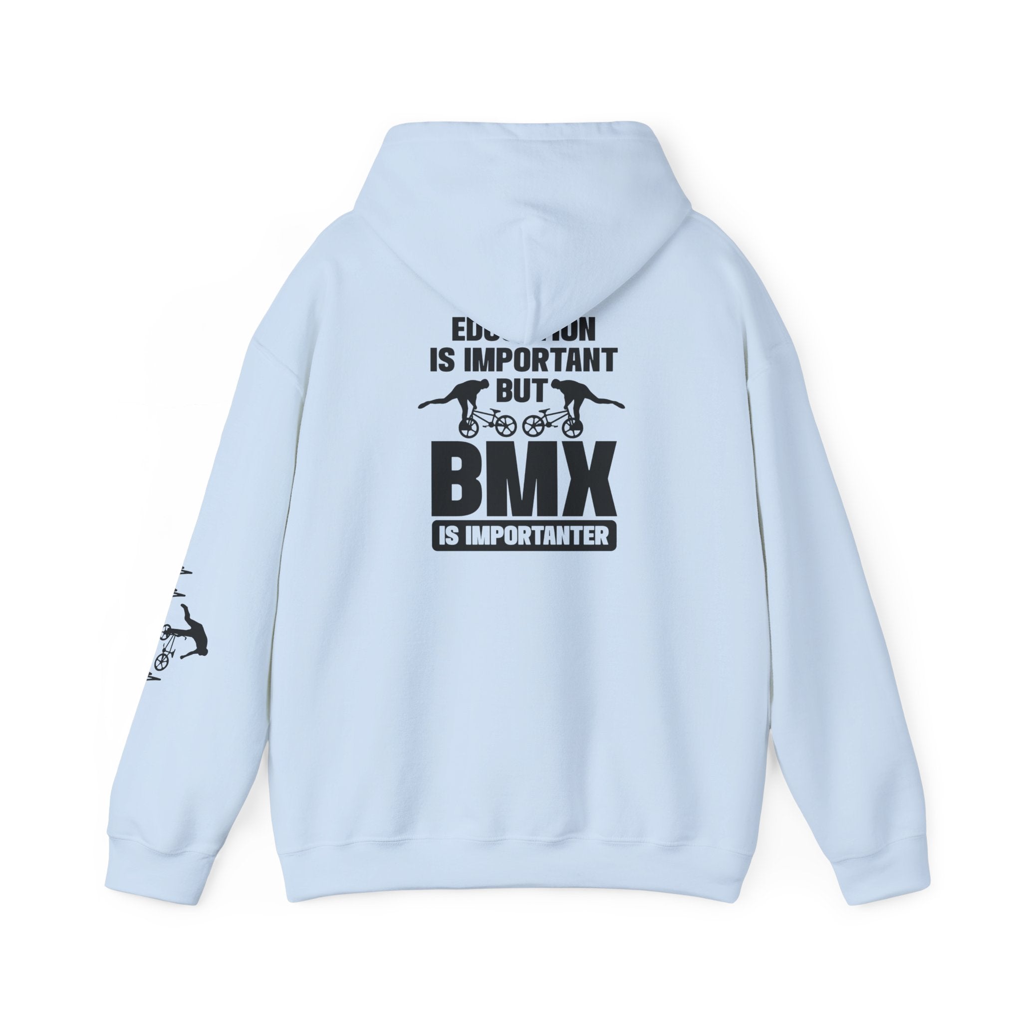 Rad-BMX Is Importanter Hoodie — Funny BMX Rider Sweatshirt
