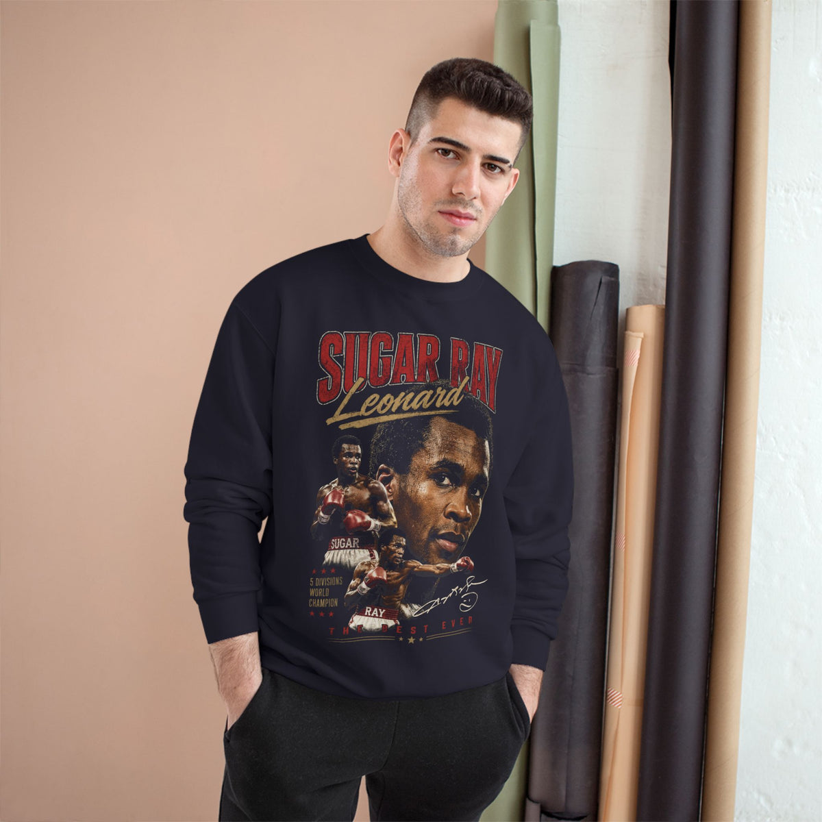 Retro Champion Tribute- Vintage Boxing Tribute Crewneck