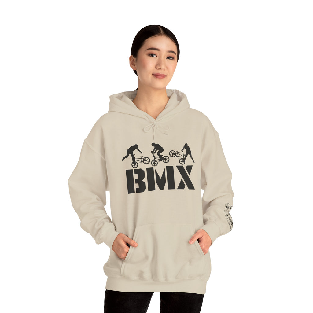Rad-BMX Rider Hoodie — BMX Stunt Silhouettes Pullover for Riders & Fans
