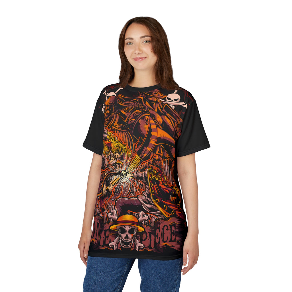 Anime- Pirate Skull Graphic Tee — Anime All-Over Print Shirt