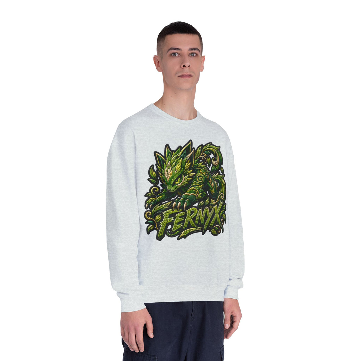 Shadow- "FERNYX" Green Graffiti Crewneck