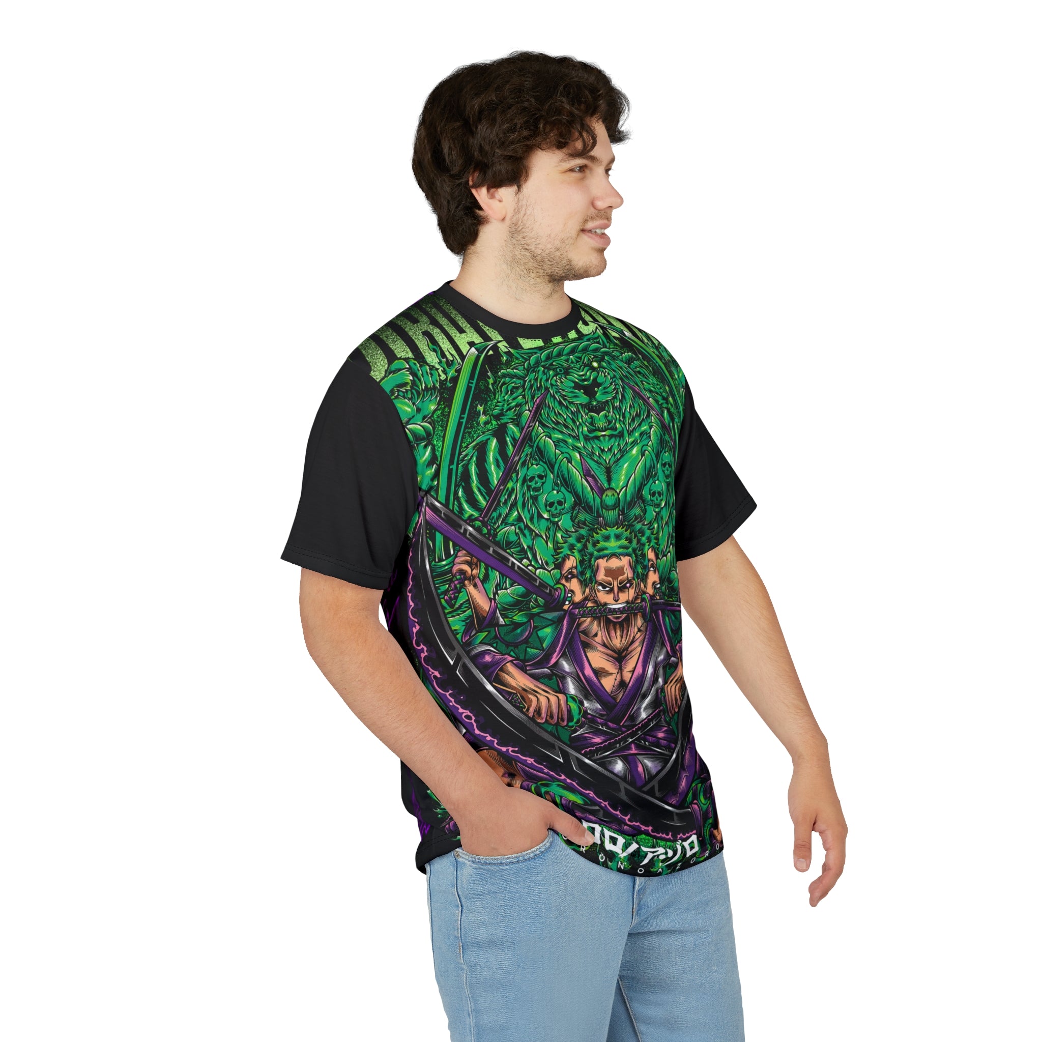 Anime- Pirate Captain Graphic Tee — All-Over Print