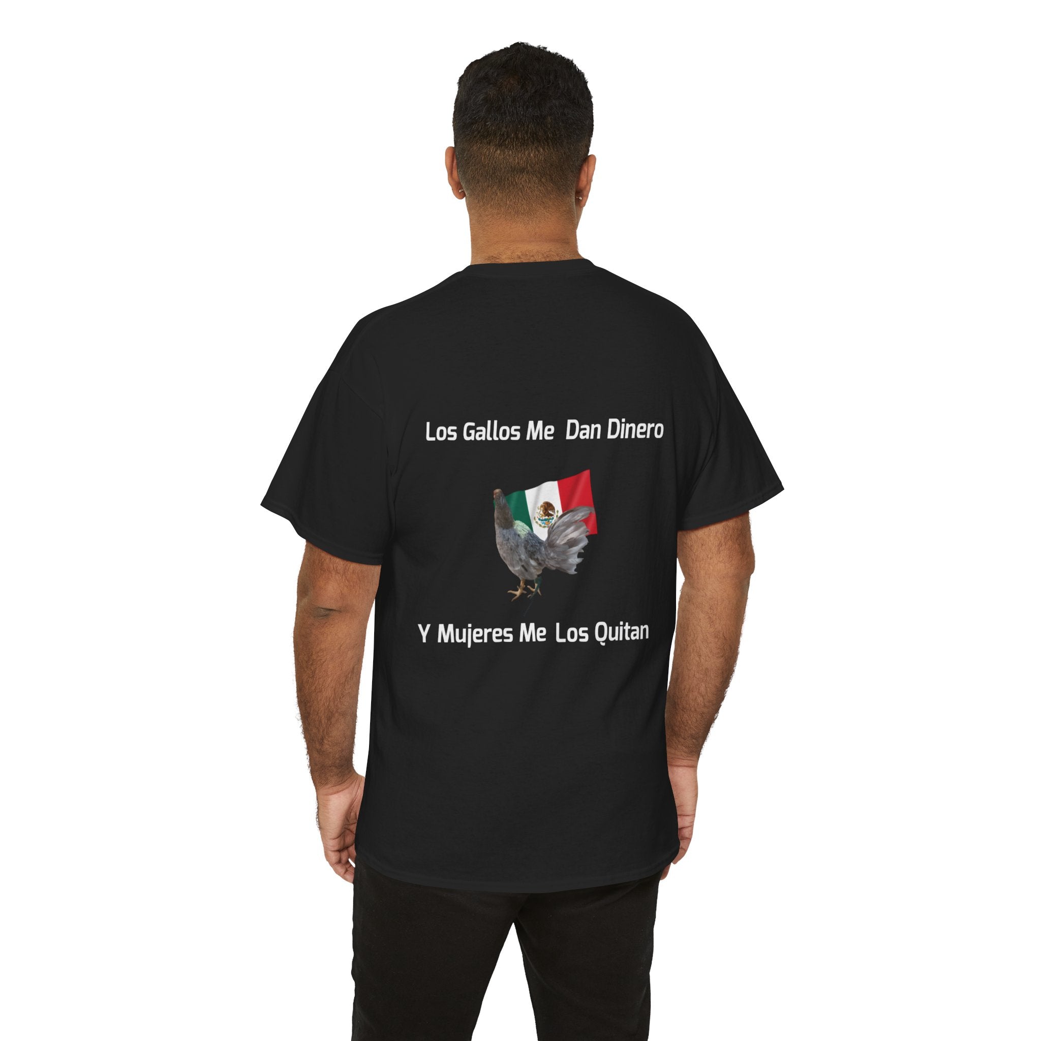 Henny-Gamefowl Tee — "Dro's Henny's Gamefarm" Mexican Flag Rooster Shirt