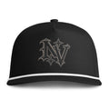 Hat-Sunwashed Rope Cap – Vintage NV Logo Rope-Trim Baseball Hat
