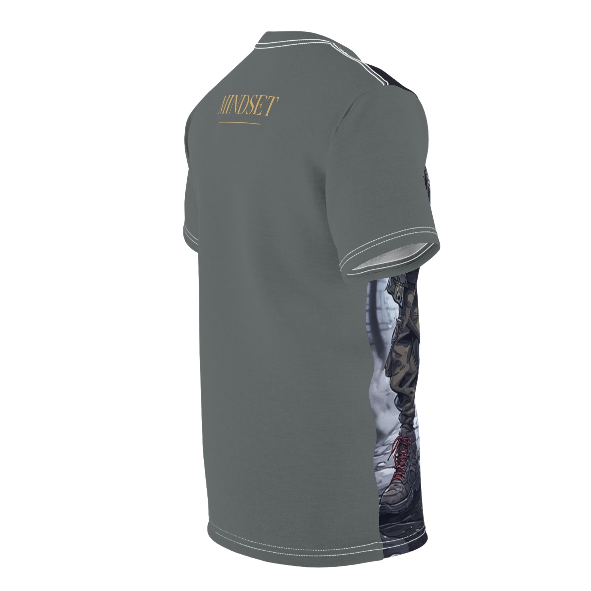 Mindset- Streetwear Graphic Tee — Dual Hooded Rebels Winter Scene