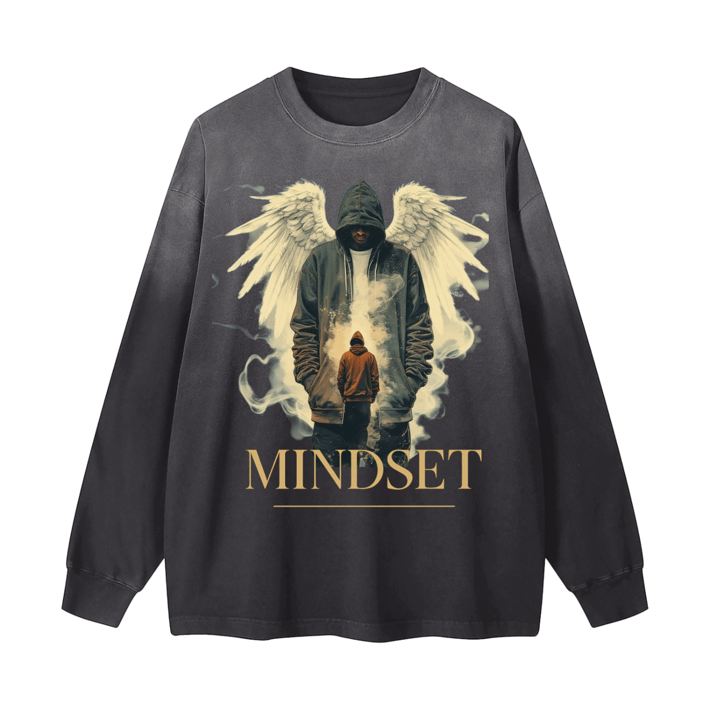 Gradient Washed Long Sleeve T-Shirt