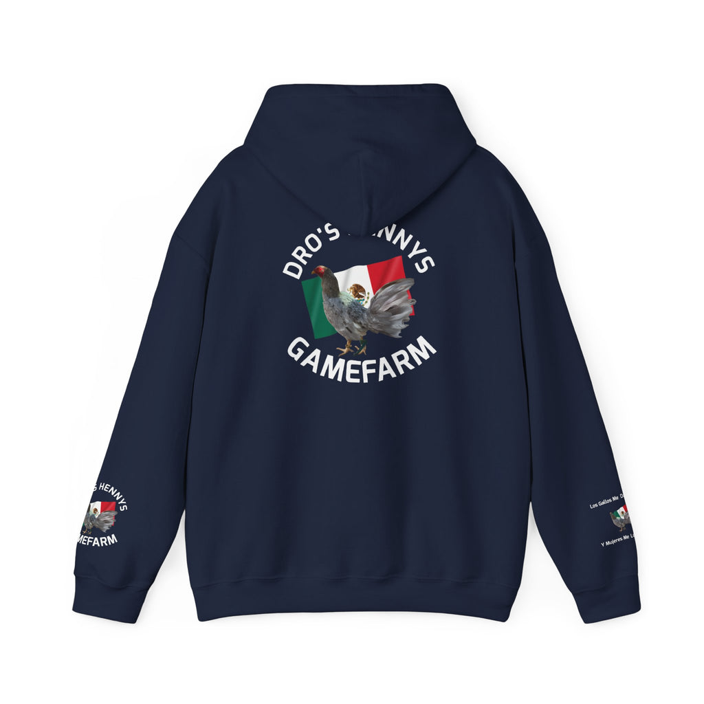 Henny-Gamefarm Hoodie — Dro's Kenny's Logo Sweatshirt (Mexican Flag)