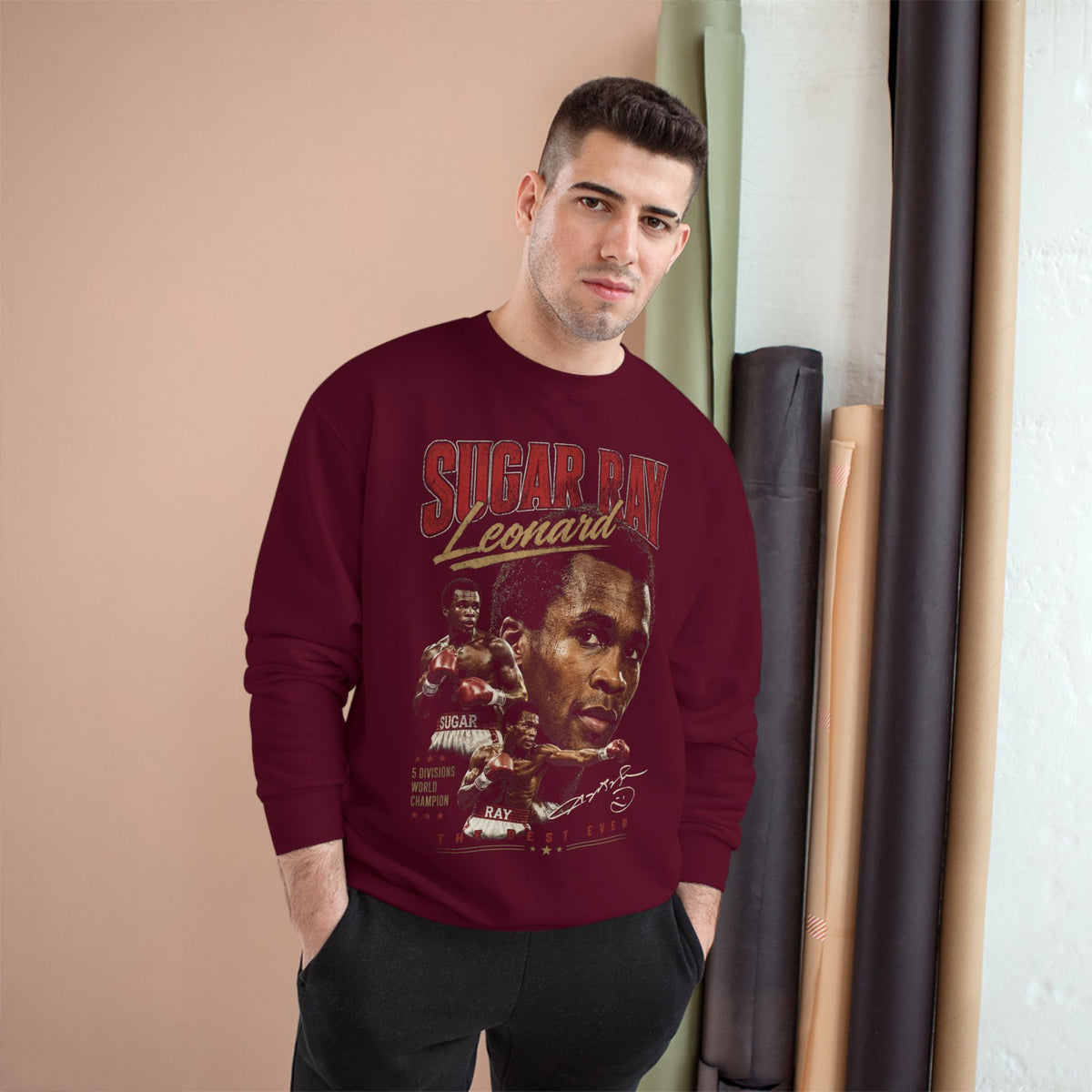 Retro Champion Tribute- Vintage Boxing Tribute Crewneck