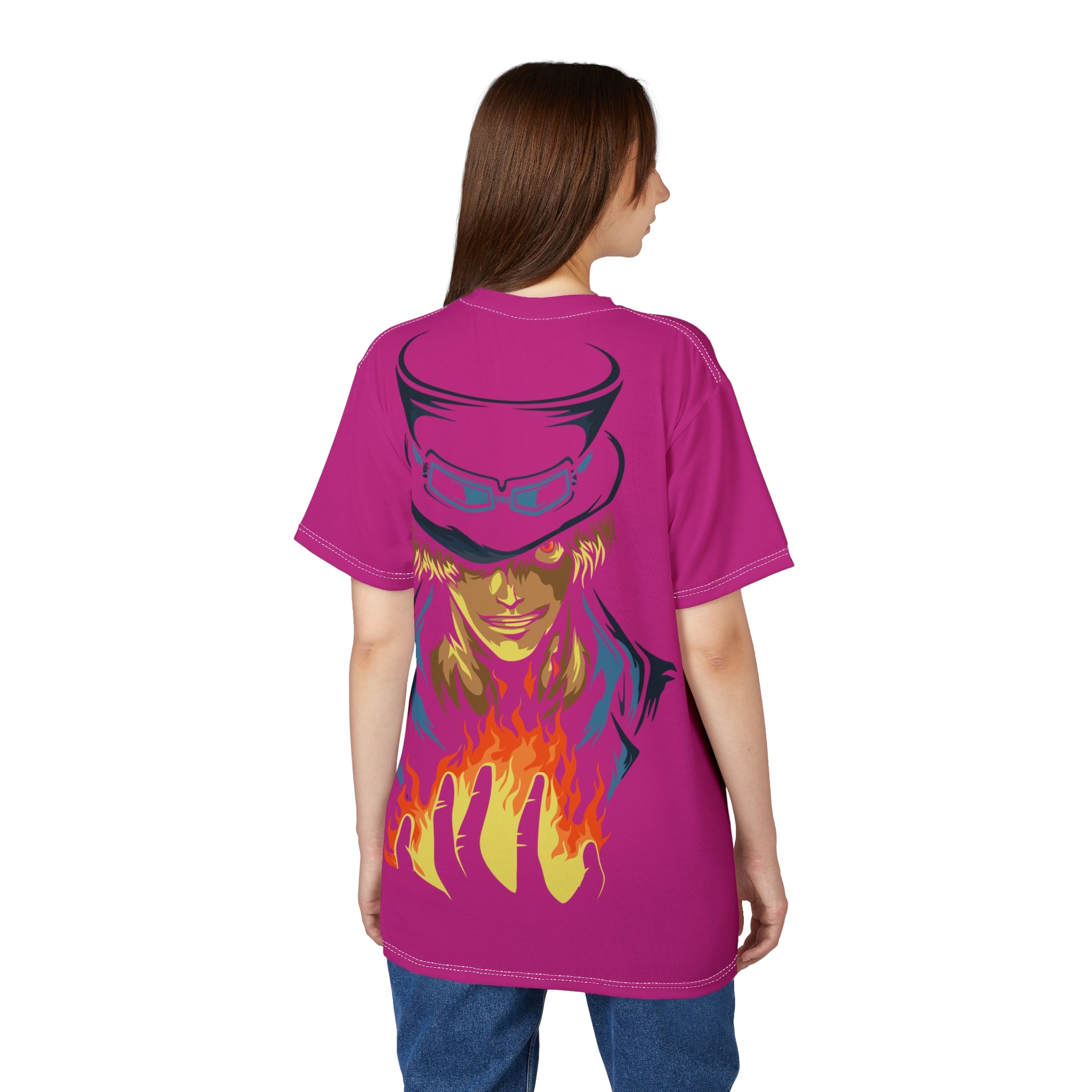Anime-Flame Graphic Tee — Bold Fiery Anime-Inspired Shirt