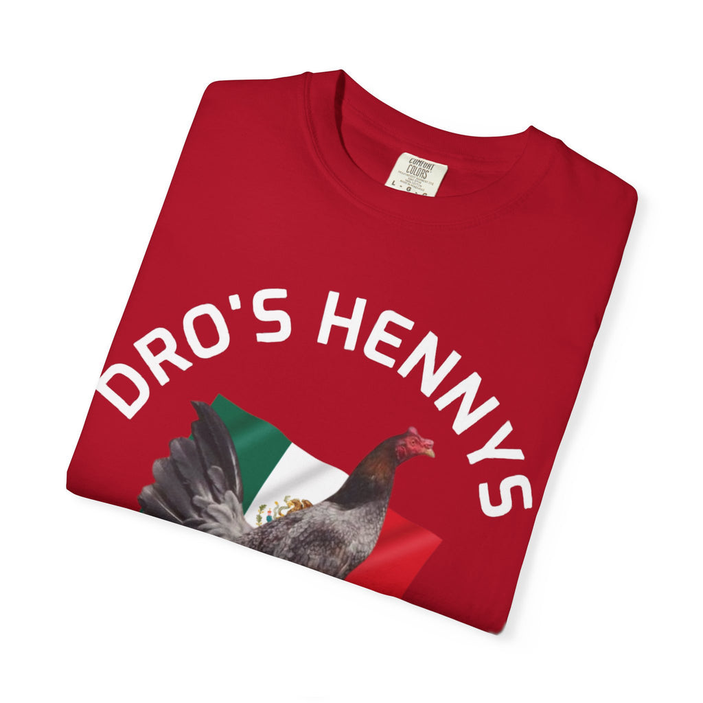 Henny- Gamefarm Rooster T-Shirt — "Dro's Henny's Gamefarm" Poultry Farm Tee