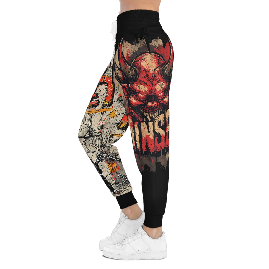 Mindset- Graffiti Rhino Athletic Joggers — Urban Streetwear Mix Print