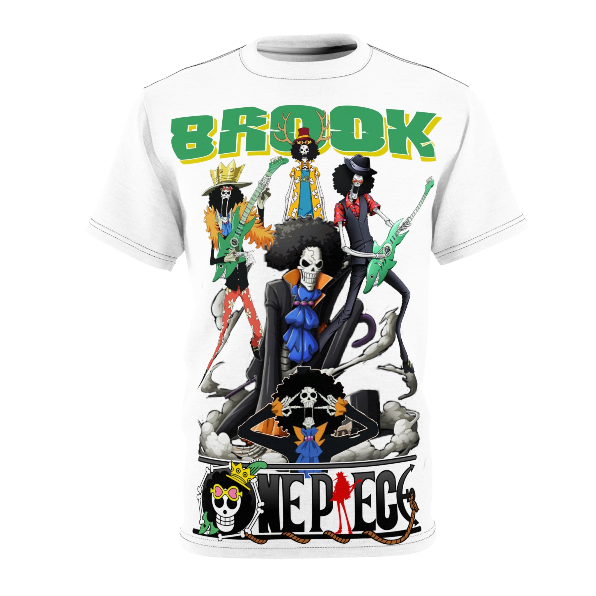 Anime-Brook One Piece Graphic Tee – Anime Band Skull Crew T-Shirt