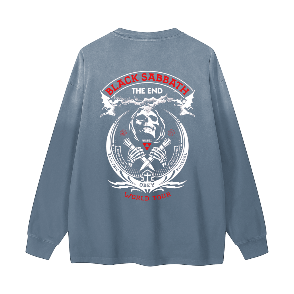 Gradient Washed Long Sleeve T-Shirt