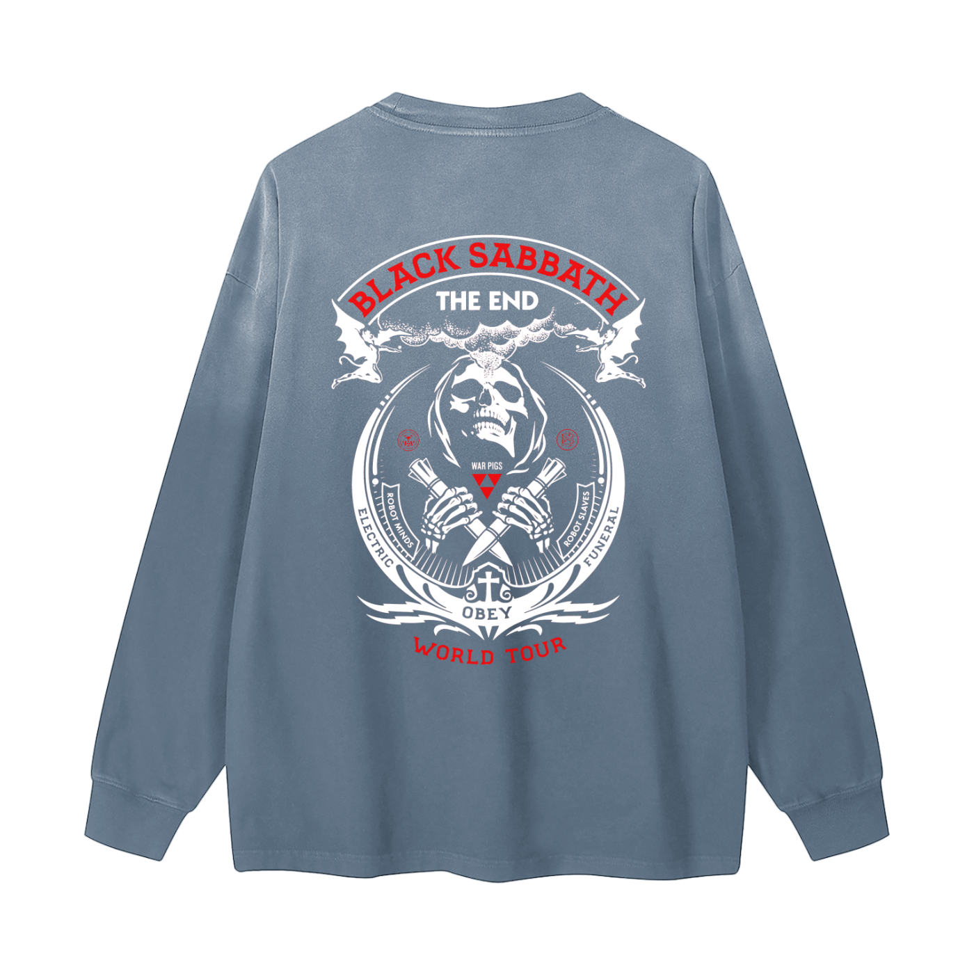 Gradient Washed Long Sleeve T-Shirt