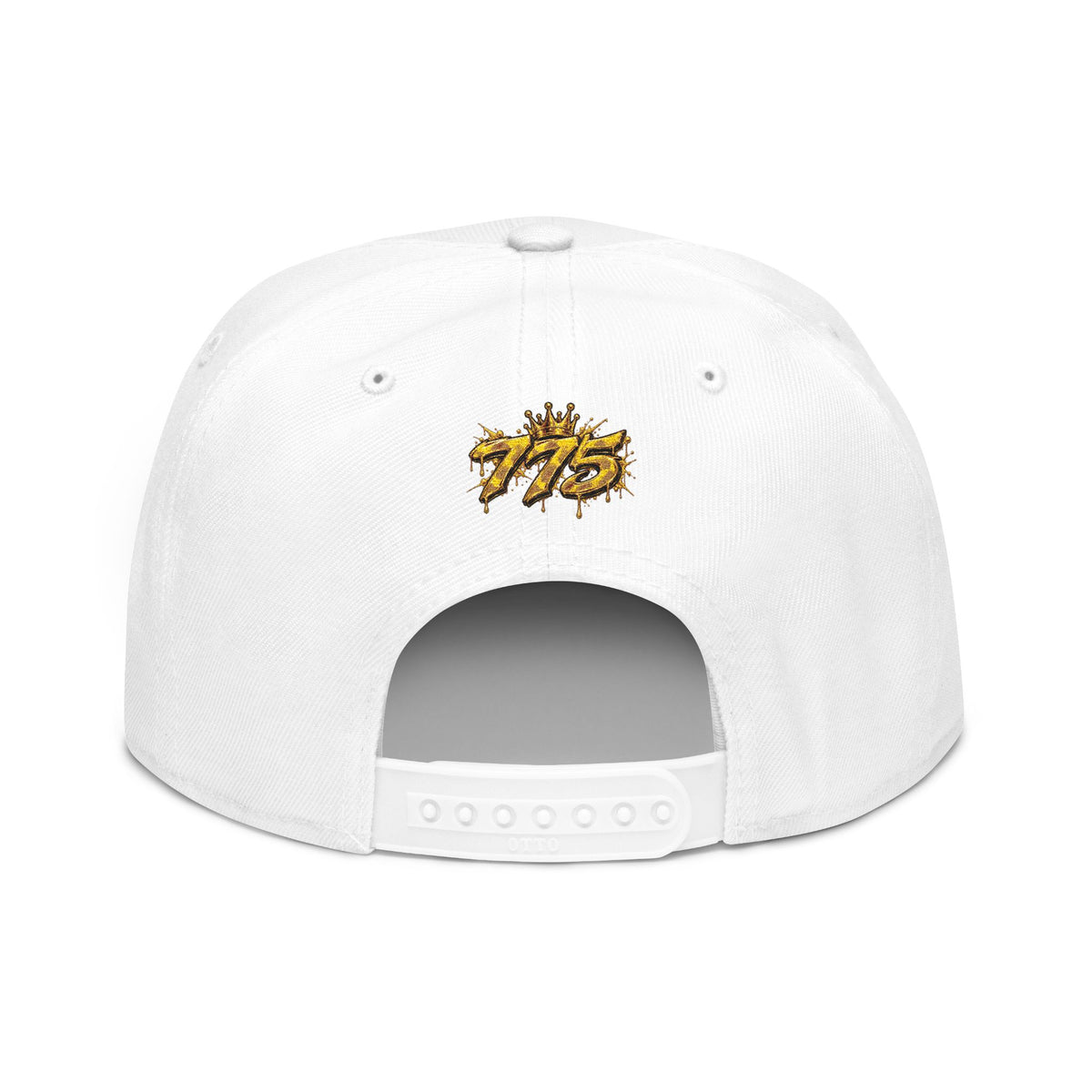 Hat-Embroidered Gold Graffiti Snapback Hat