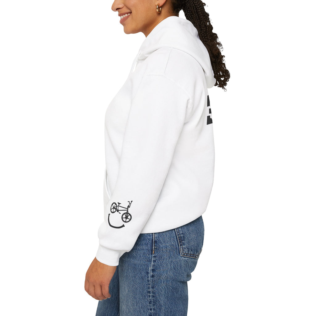 Rad-Biker American Flag Hoodie — 'Is My Bike Okay?' Graphic Hooded Sweatshirt