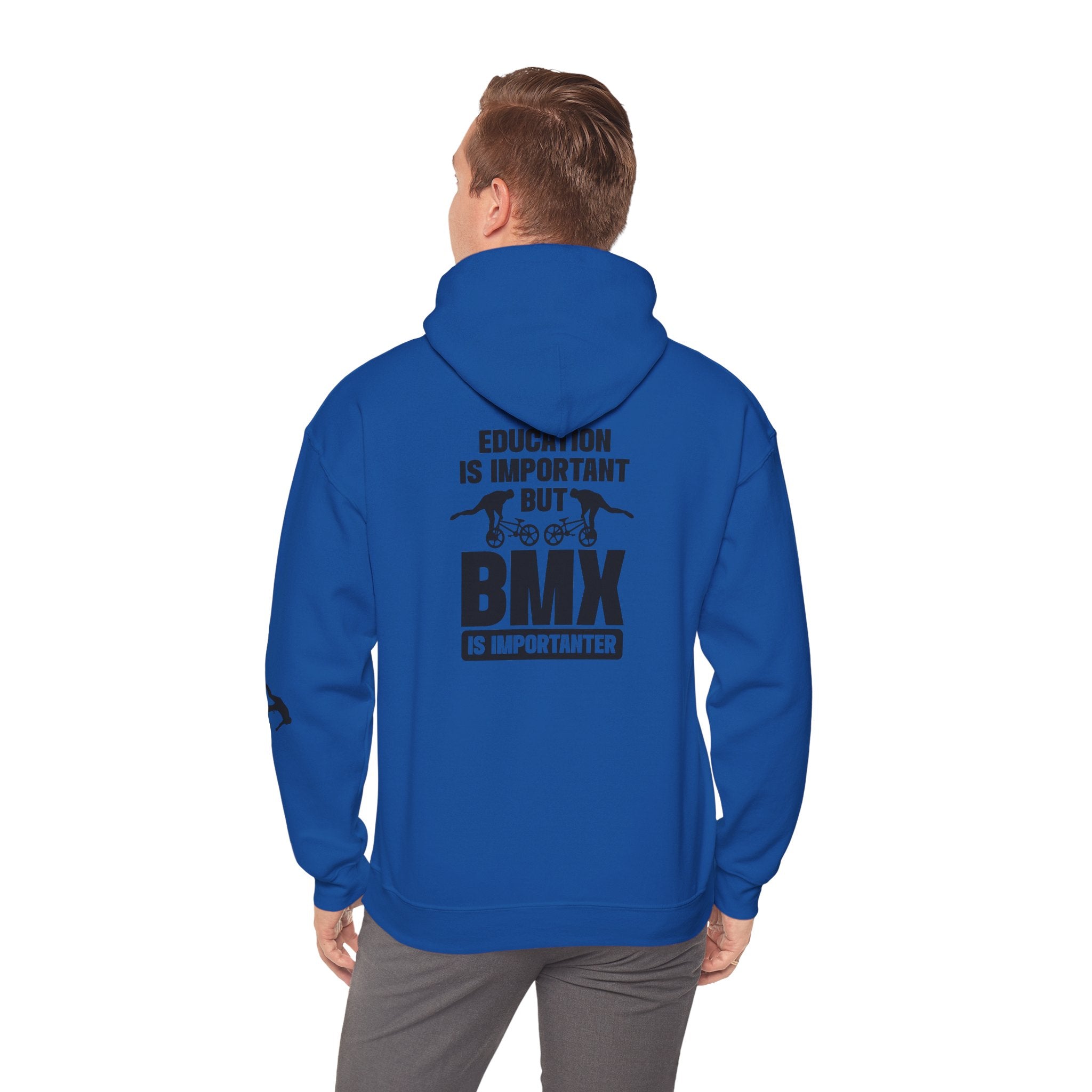 Rad-BMX Is Importanter Hoodie — Funny BMX Rider Sweatshirt