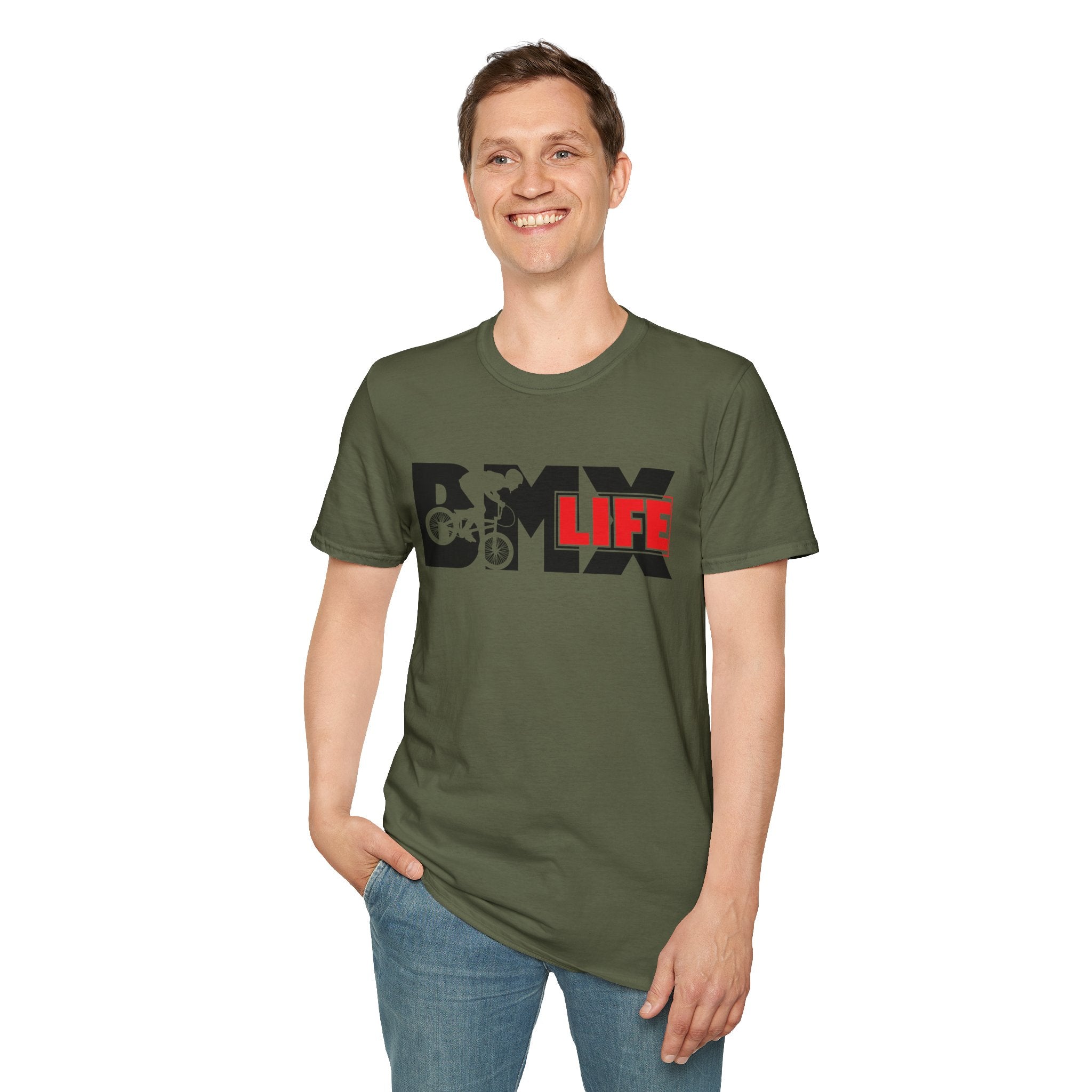 Rad- Life T-Shirt — Motocross Rider Tee with Back Number 33