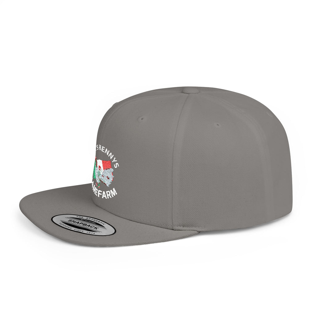 Henny- Flat Bill Snapback Hat — Dro's Henny's Gamefarm Logo Cap