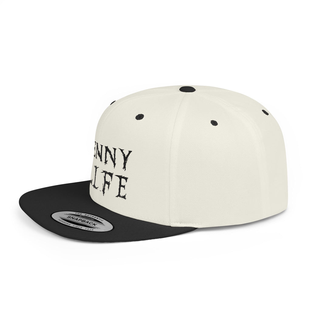 Henny-Snapback Hat — "Henny Life" Embroidered Flat Bill Cap