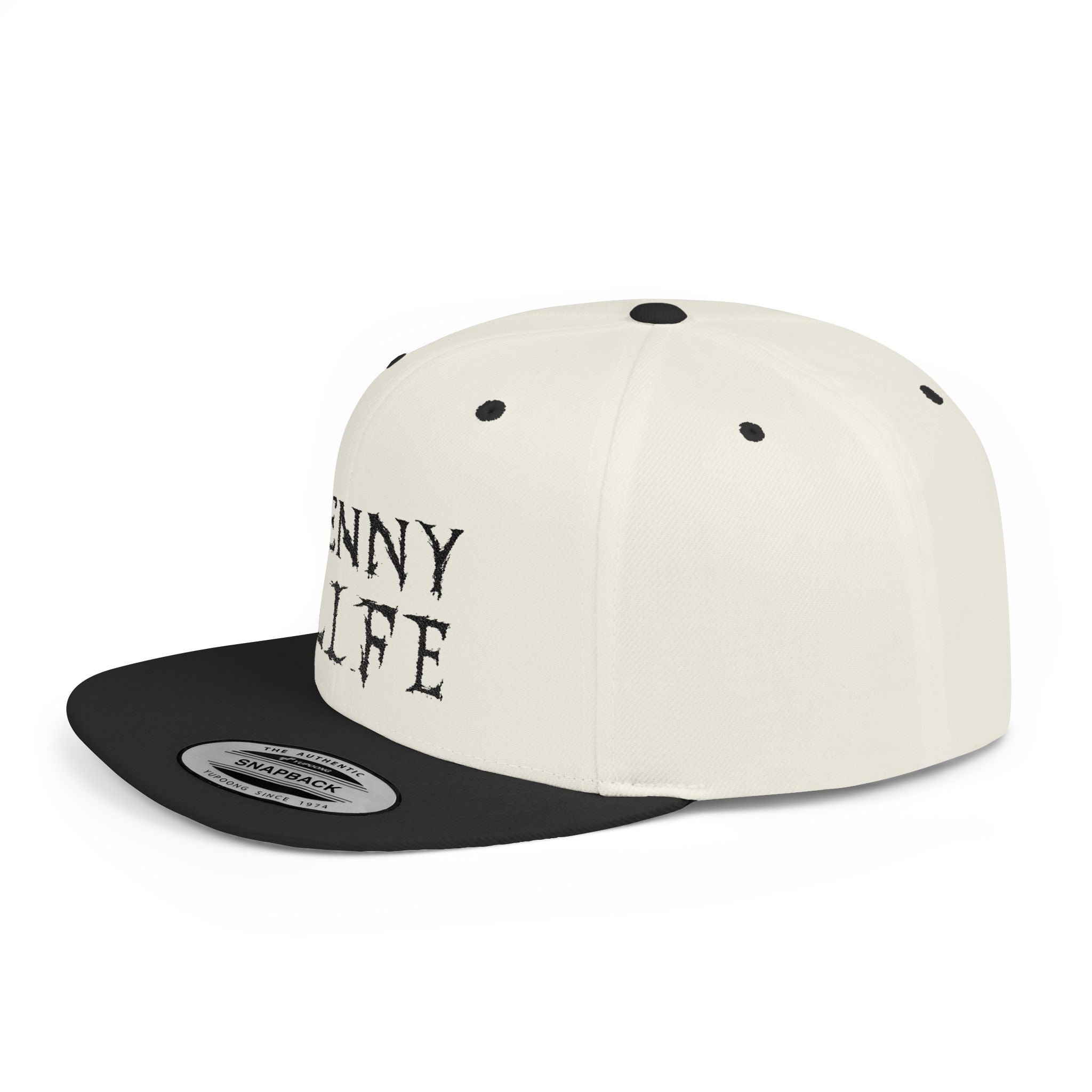 Henny-Snapback Hat — "Henny Life" Embroidered Flat Bill Cap
