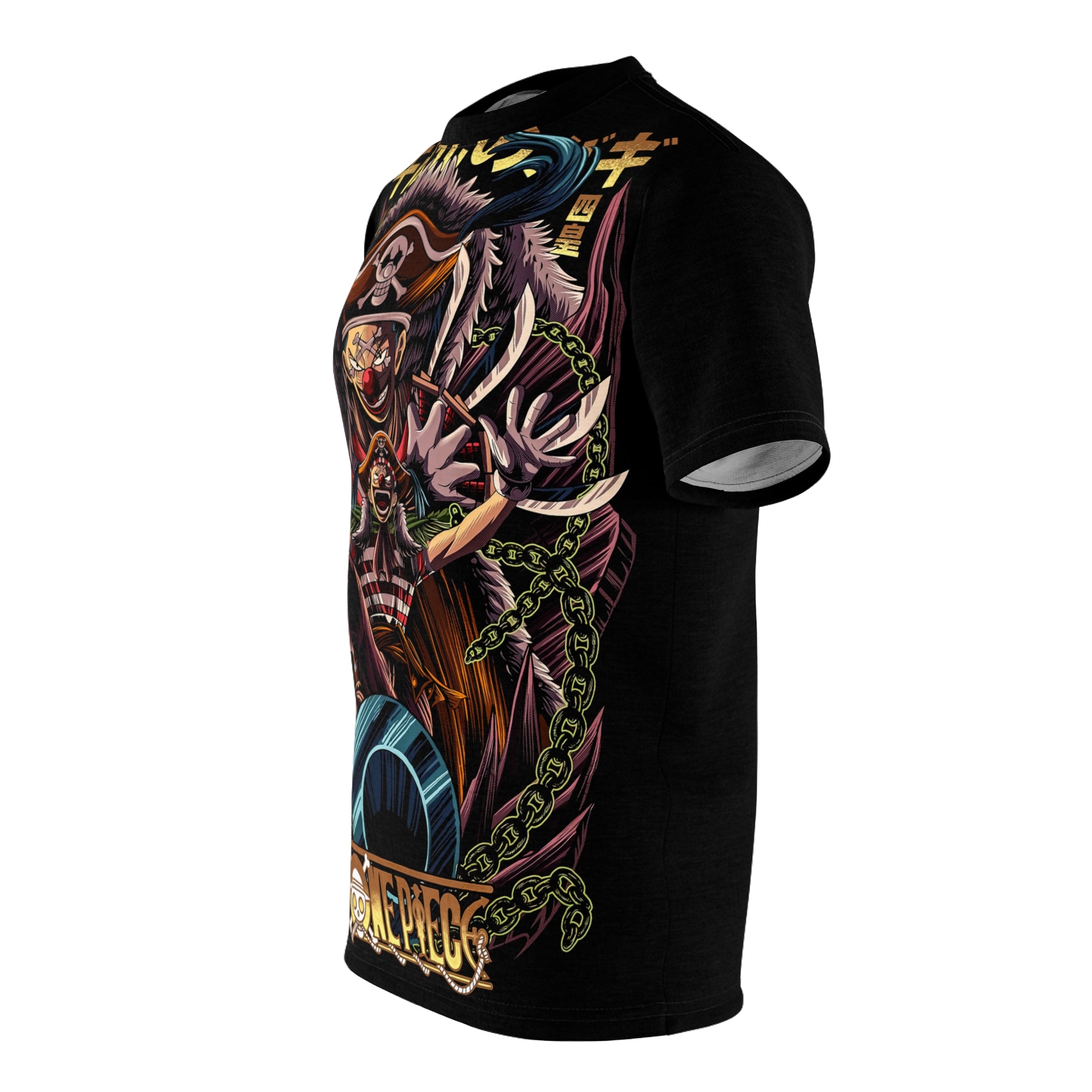 Anime-Pirate Crew Graphic Tee — Colorful Anime All-Over Print