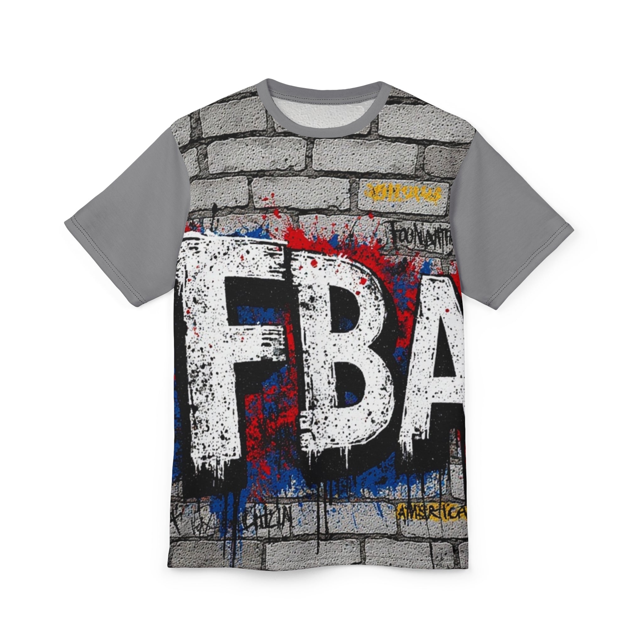 FBA- Brick Wall Tee — Urban Streetwear All-Over Print T-Shirt