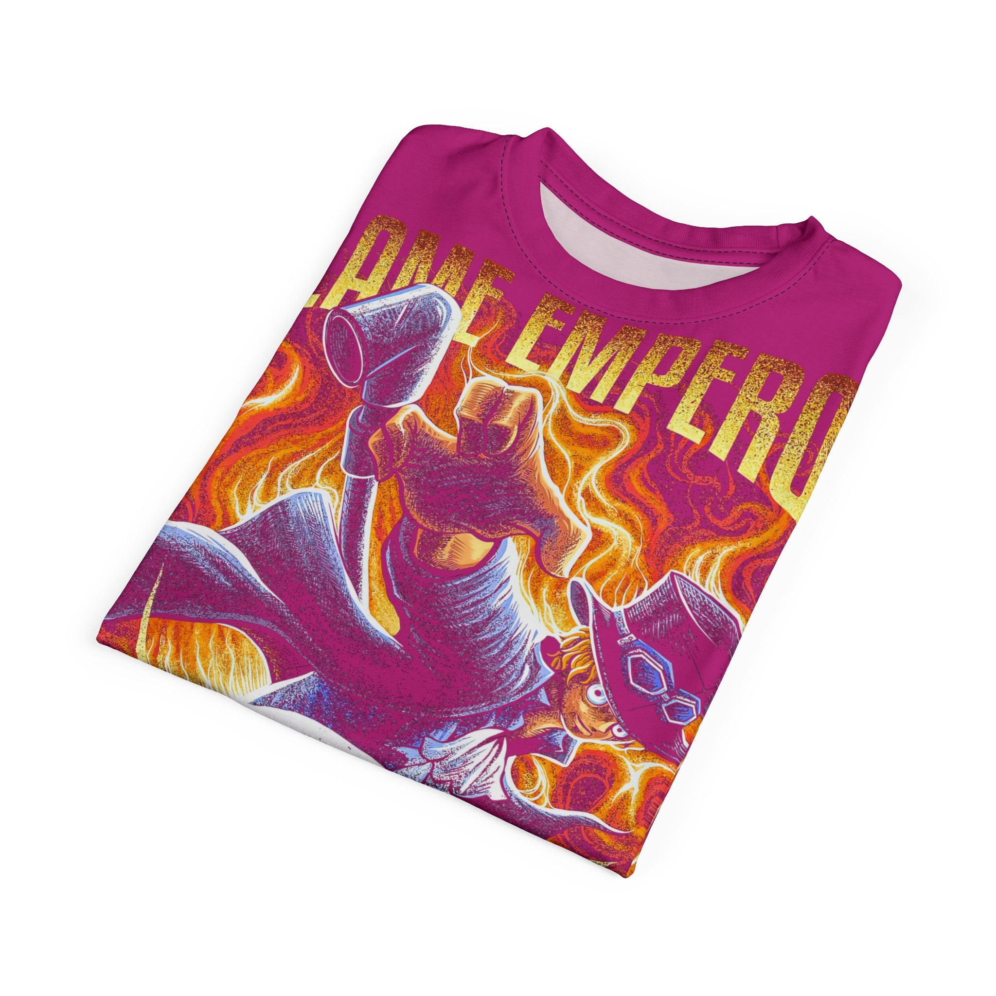 Anime-Flame Graphic Tee — Bold Fiery Anime-Inspired Shirt