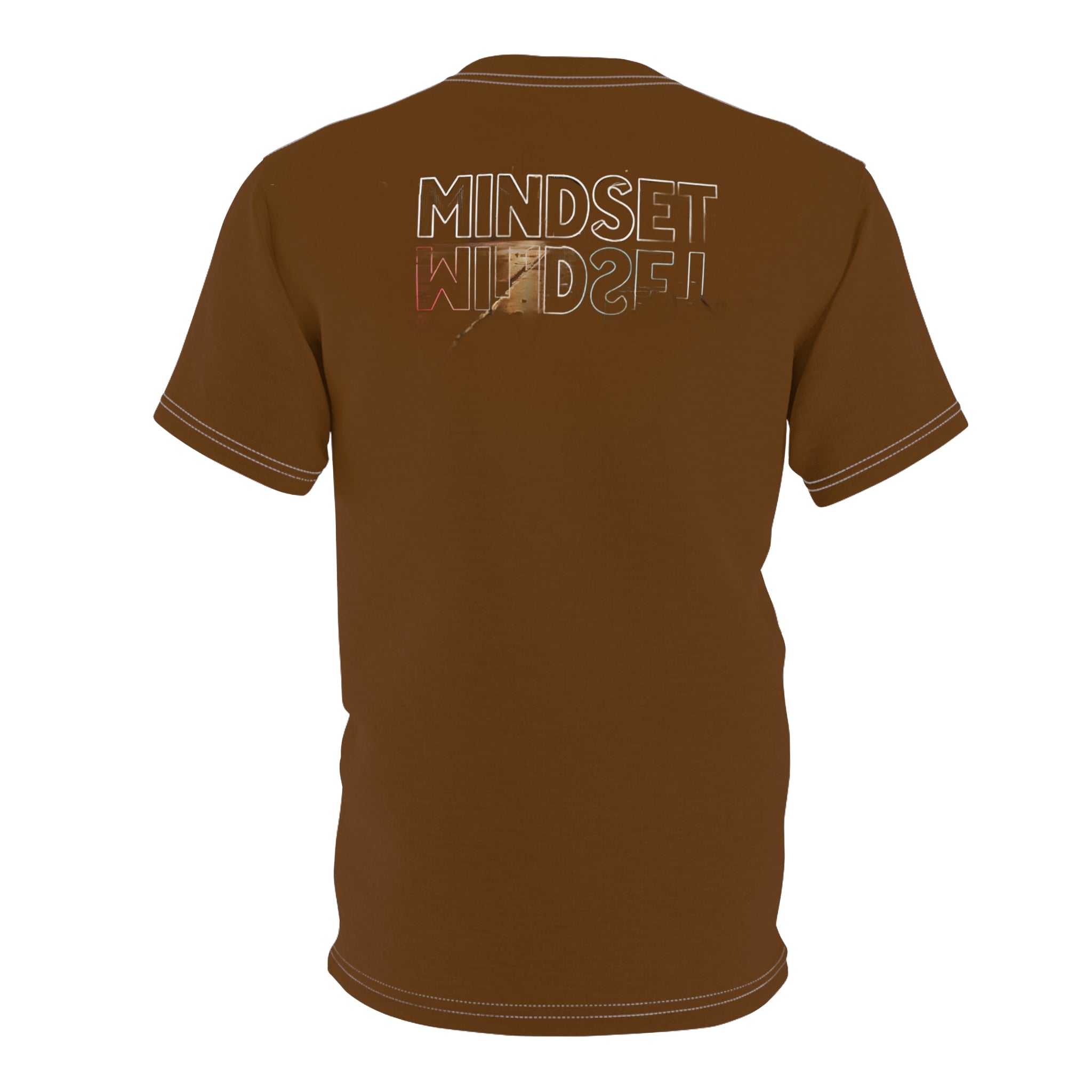 Streetwear- Underdog Triple-Headed Pitbull Tee — Graphic Brown AOP Shirt