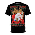 Team-Soccer Legend Graphic Tee — Cristiano Ronaldo Collage Shirt
