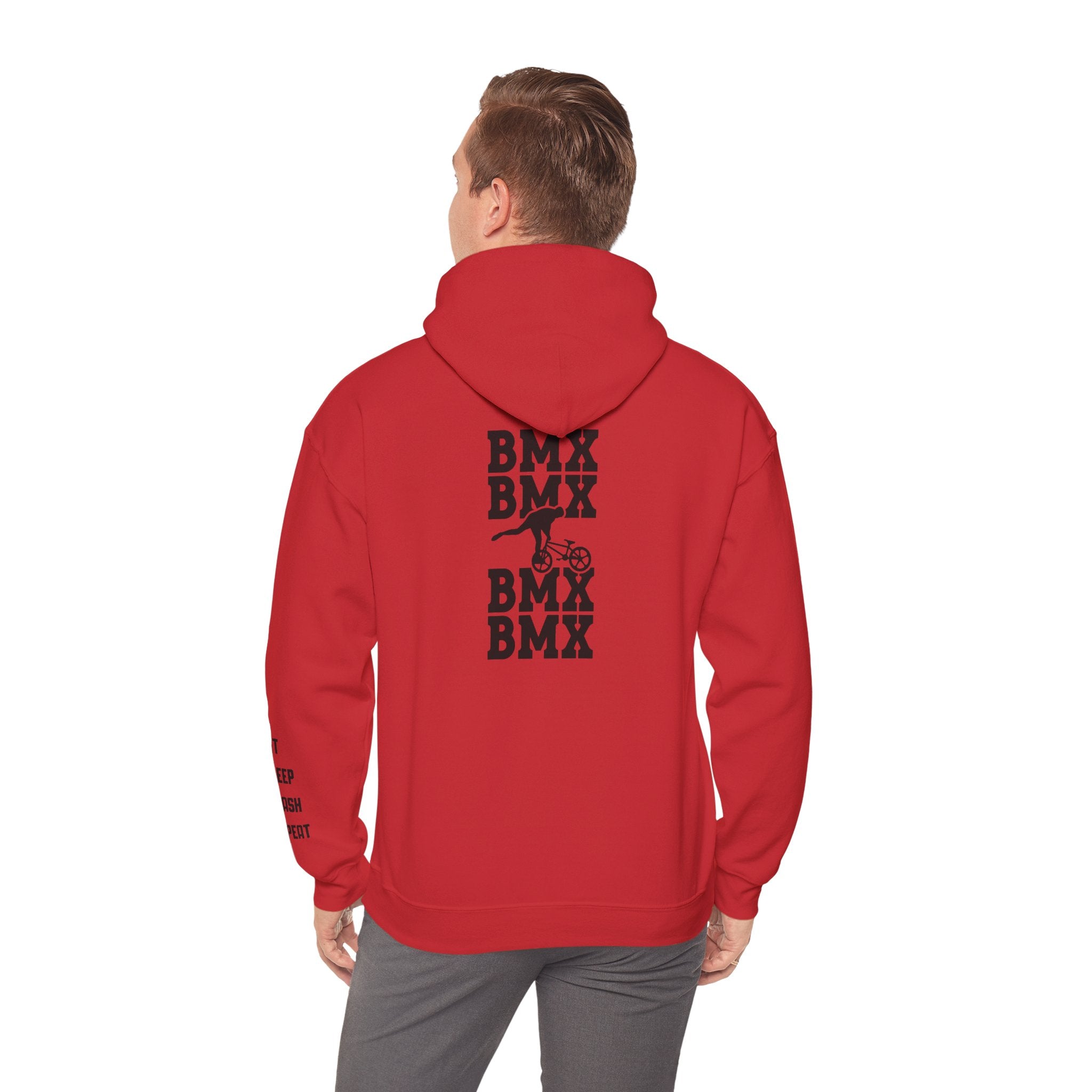 Rad-BMX Rider Hoodie — BMX Stunt Silhouettes Pullover for Riders & Fans