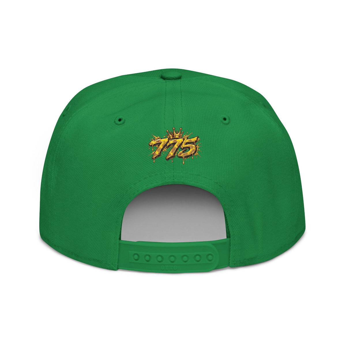 Hat-Embroidered Gold Graffiti Snapback Hat