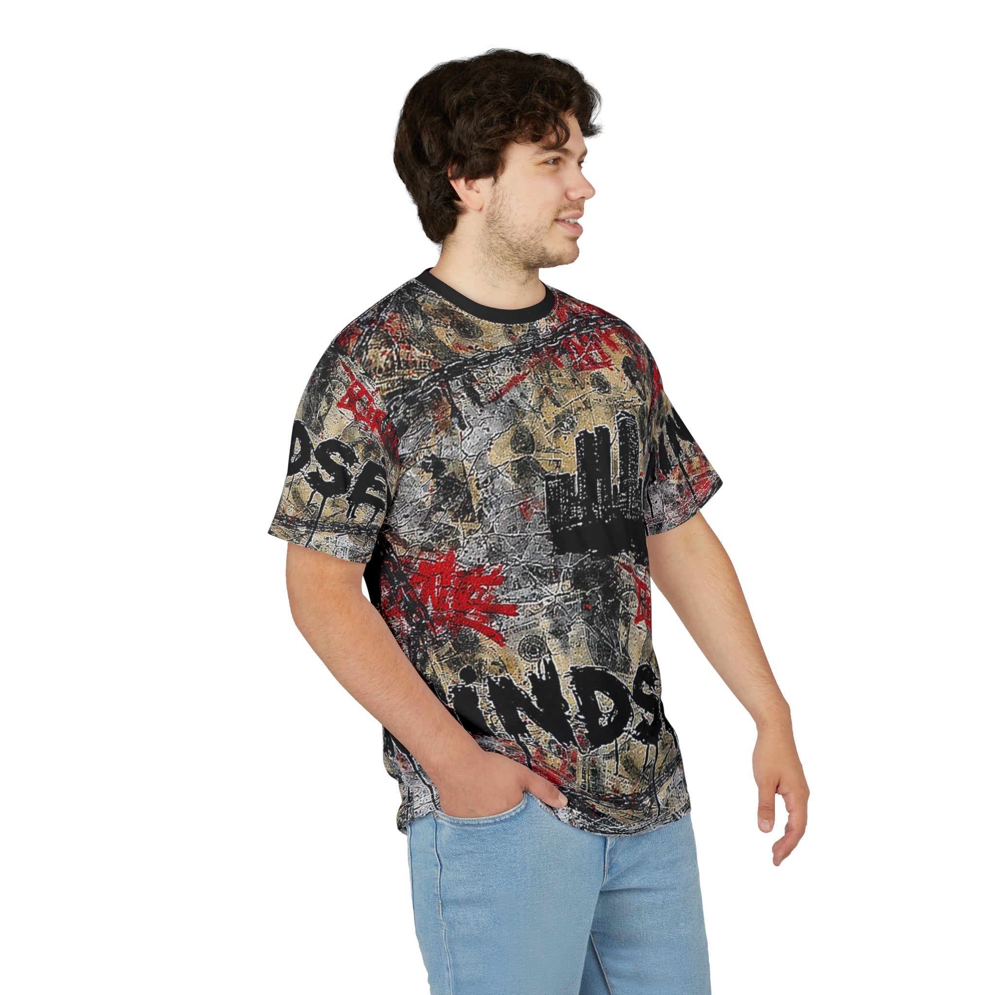 Mindset- Urban Graffiti Mindset Tee — All-Over Print Streetwear