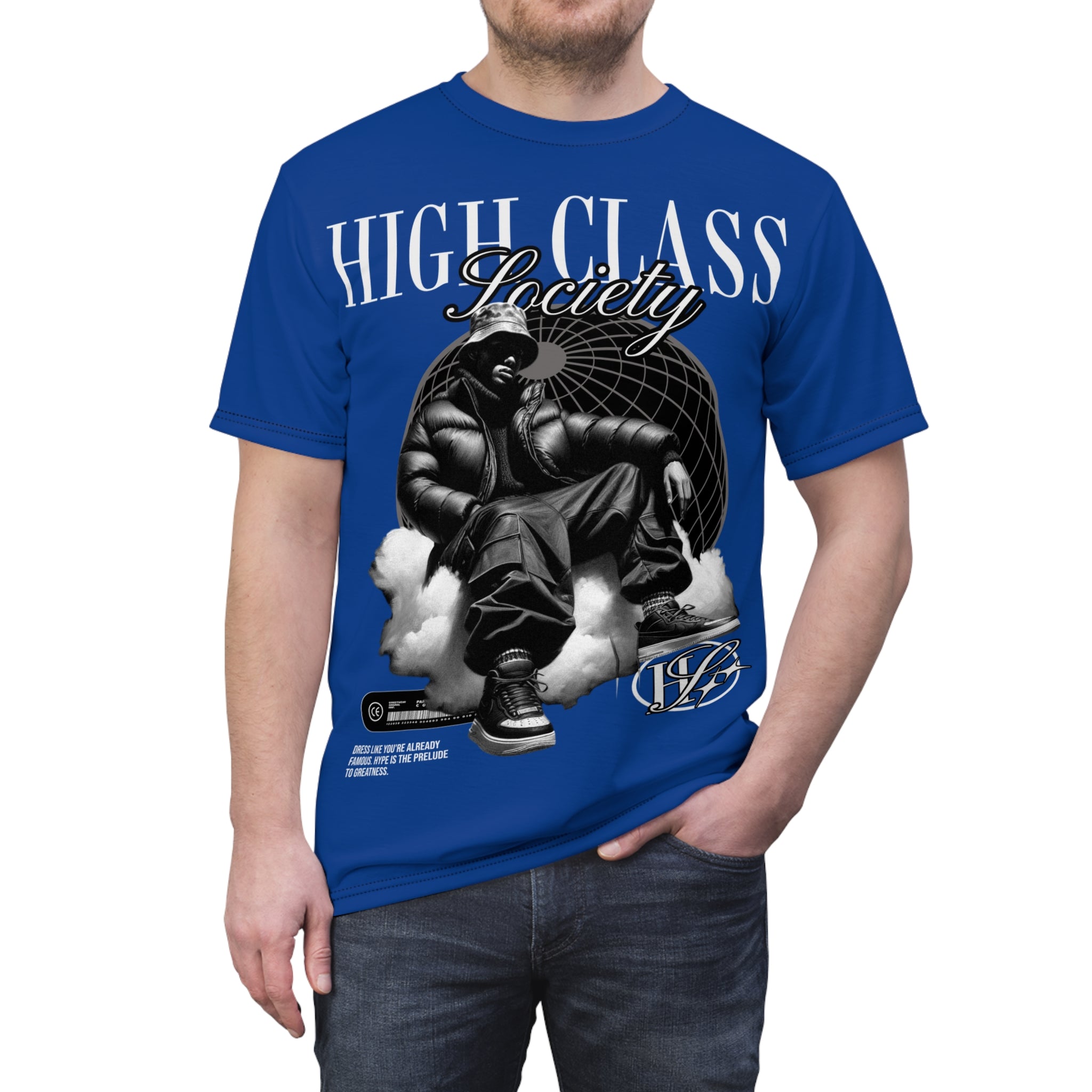 Streetwear-High Class Society Graphic Tee – Urban Streetwear All-Over Print