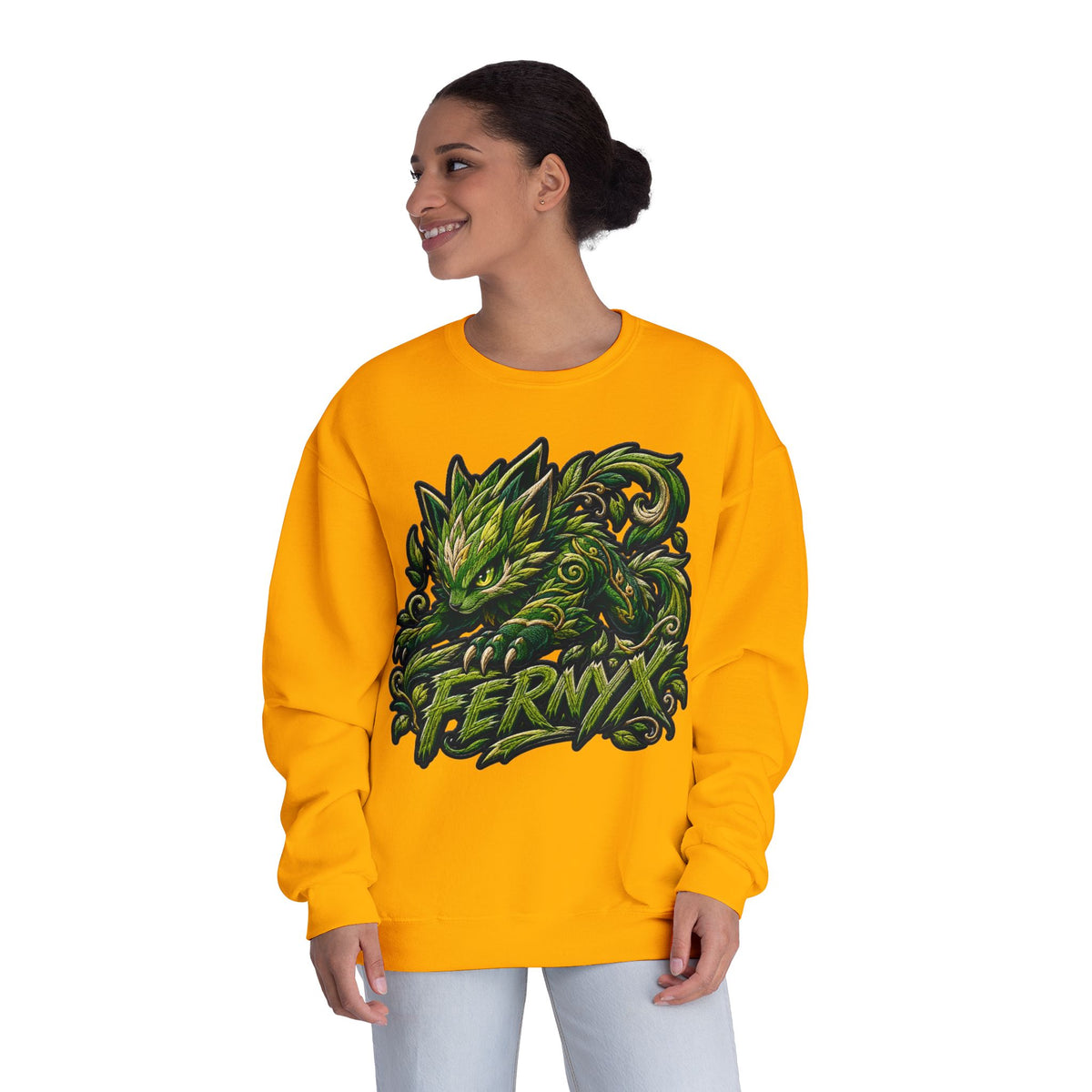 Shadow- "FERNYX" Green Graffiti Crewneck