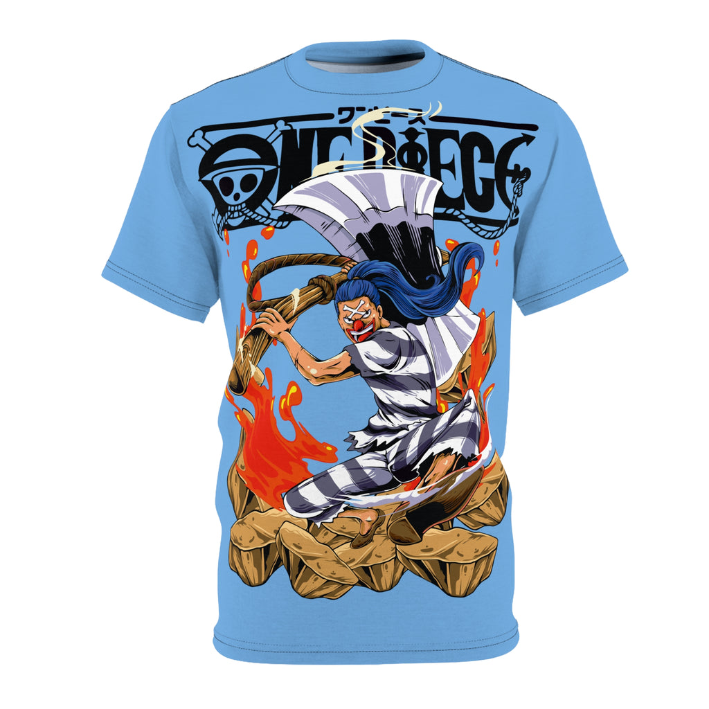 Anime -Pirate Crew Graphic Tee — Flame Warrior All-Over Print