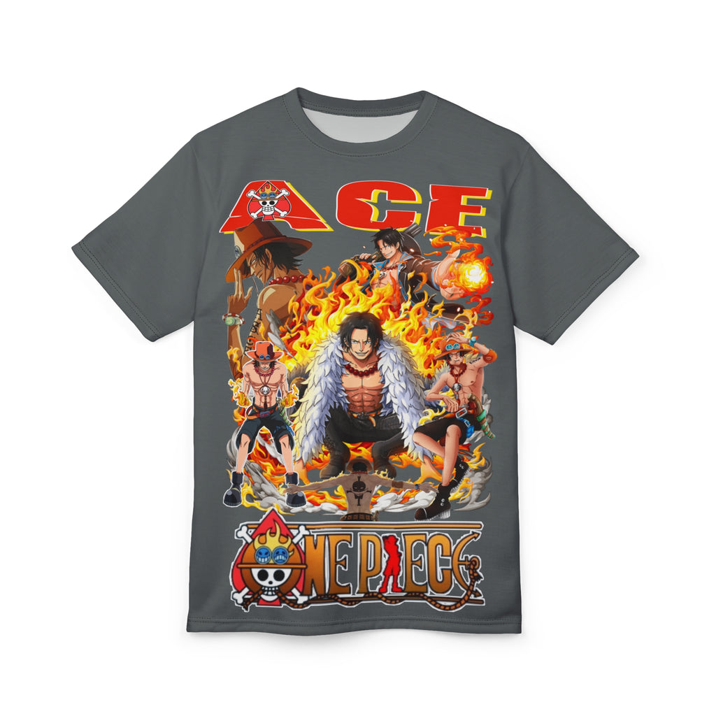 Anime-Ace Flames Graphic Tee