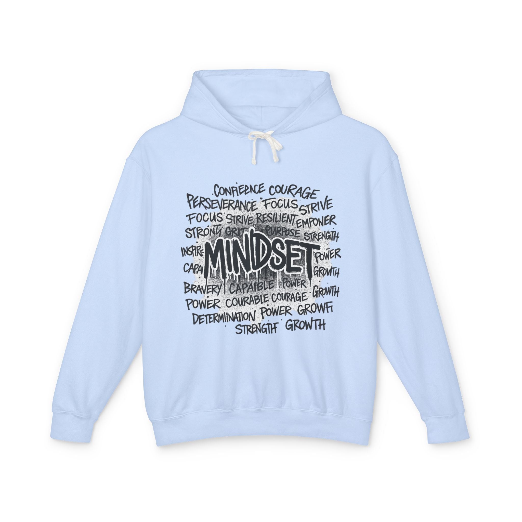 Mindset- Words Hoodie — Inspirational Typography Motivational Hoodie