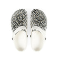 Mindset Graphic Clogs — EVA Foam Comfort Shoes with Motivational Doodle Print