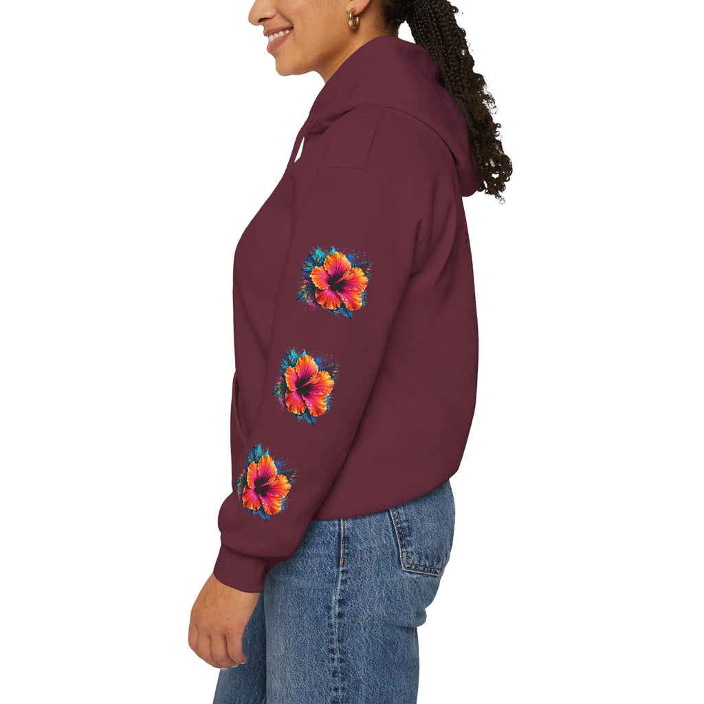 Tiff-Mindset Nevada Floral Hoodie — ‘Dream Believe’ Graphic Pullover
