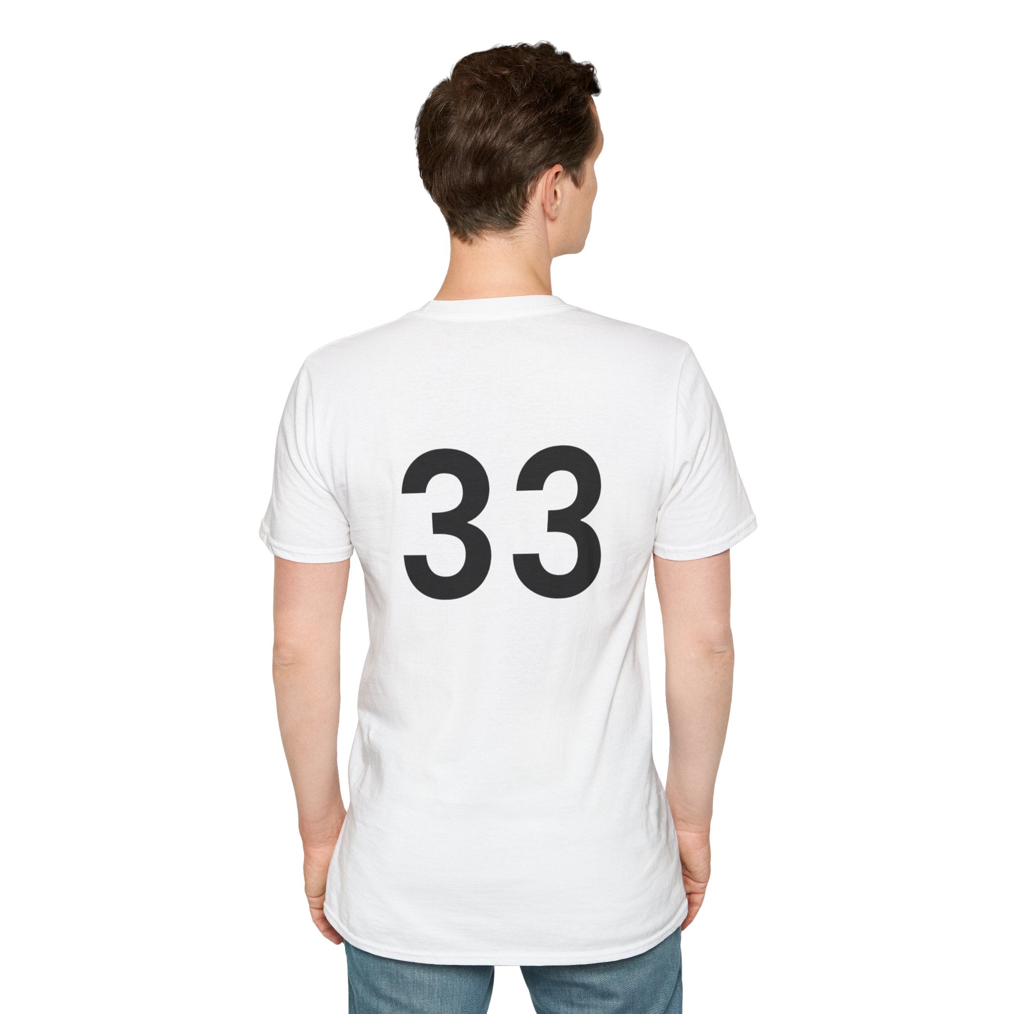 Rad- Life T-Shirt — Motocross Rider Tee with Back Number 33