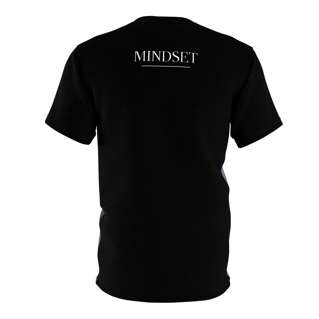 Mindset- Dystopian Streetwear Tee — Twin Hooded Figures All-Over Print