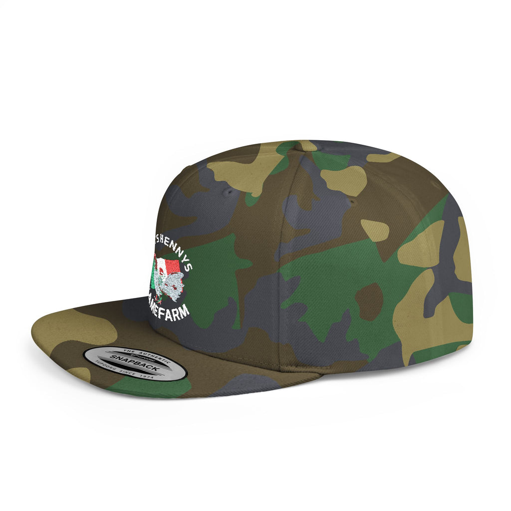 Henny- Flat Bill Snapback Hat — Dro's Henny's Gamefarm Logo Cap