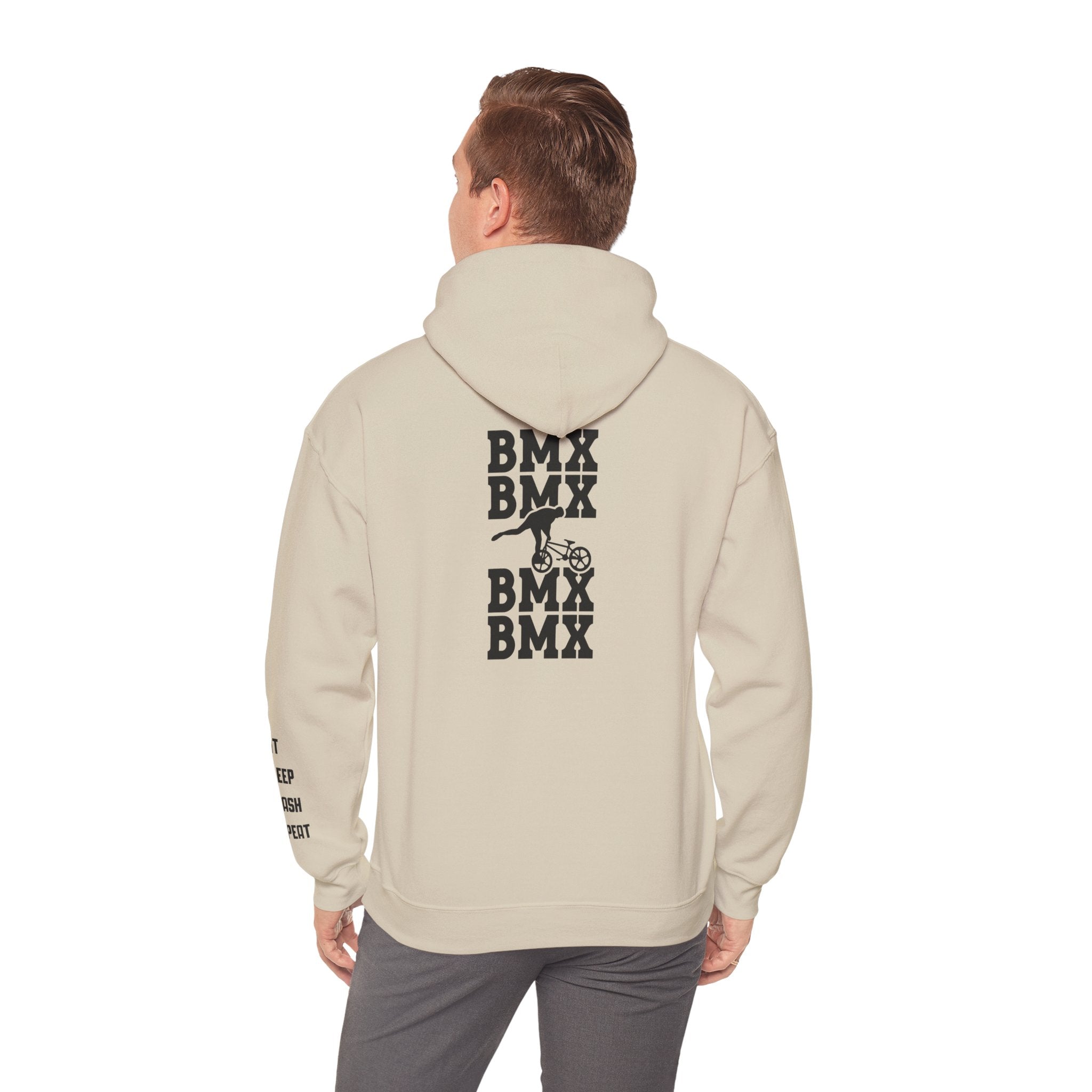 Rad-BMX Rider Hoodie — BMX Stunt Silhouettes Pullover for Riders & Fans