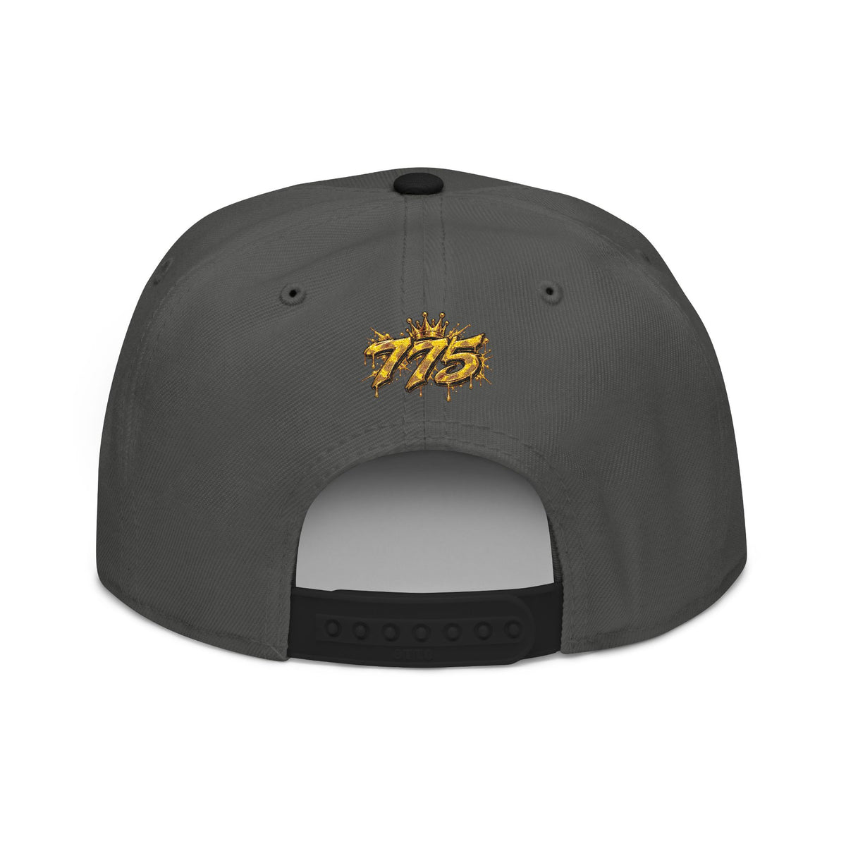 Hat-Embroidered Gold Graffiti Snapback Hat