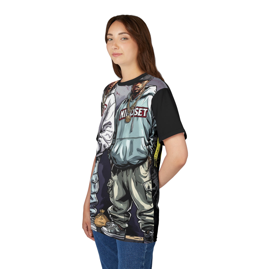 Mindset-Hip Hop Duo Graphic Tee — 'Mindset' Streetwear AOP Shirt