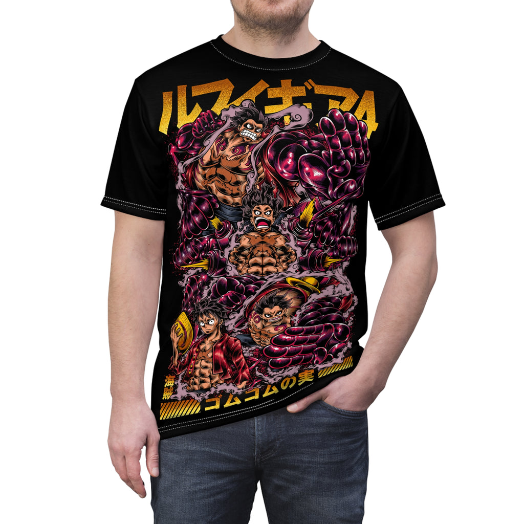 Anime- Pirate Crew Graphic Tee — Bold Japanese Text Design