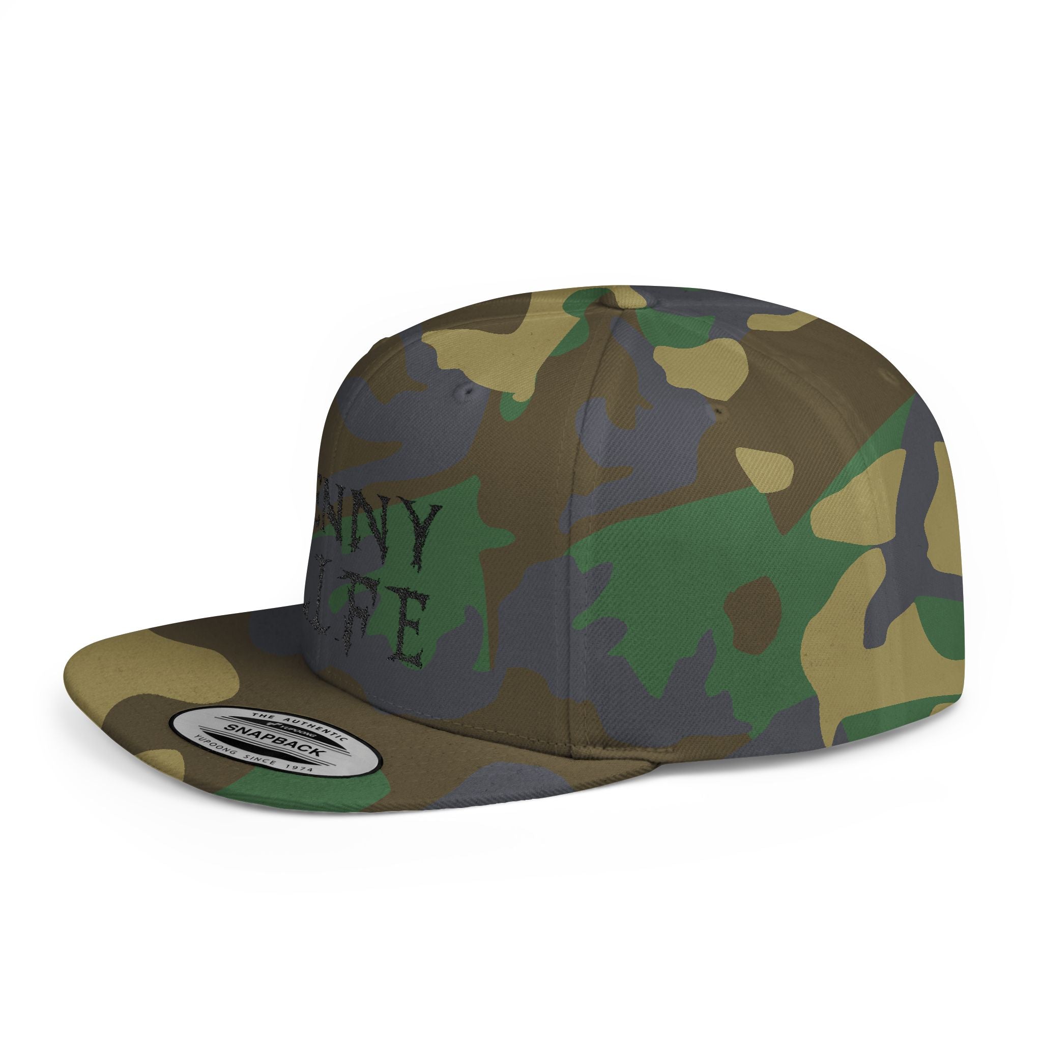 Henny-Snapback Hat — "Henny Life" Embroidered Flat Bill Cap